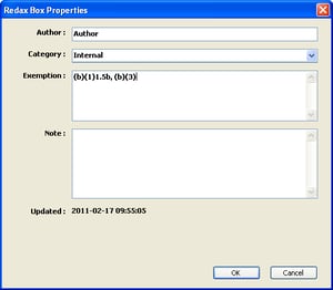 Full Page tag properties dialog