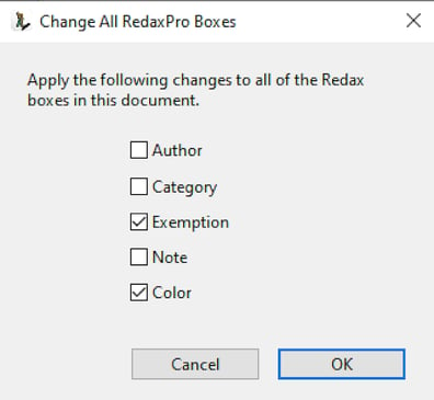 Change Redax Box Properties